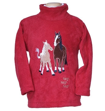 Scoop Neck Mare & Foal – Red