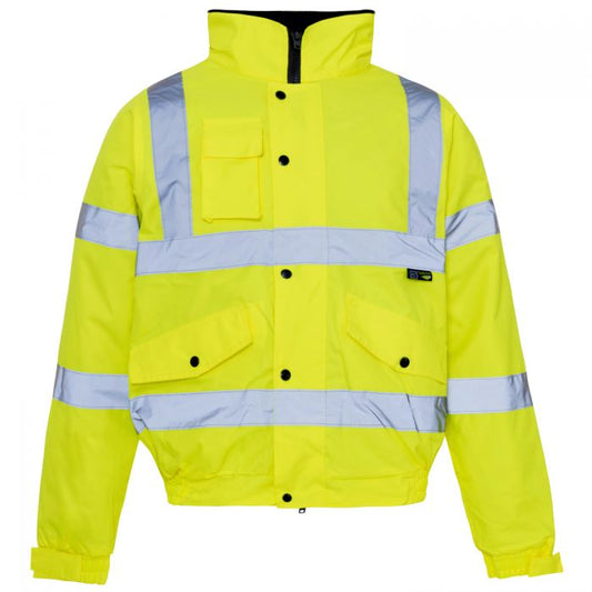 Supertouch Hi Vis Yellow Standard Storm Bomber Jacket