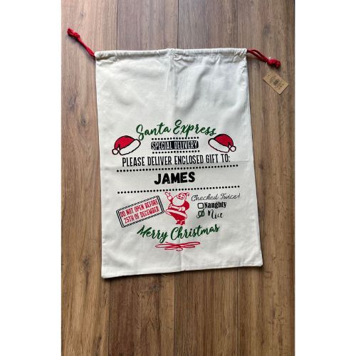 Santa Express Personalised Sack