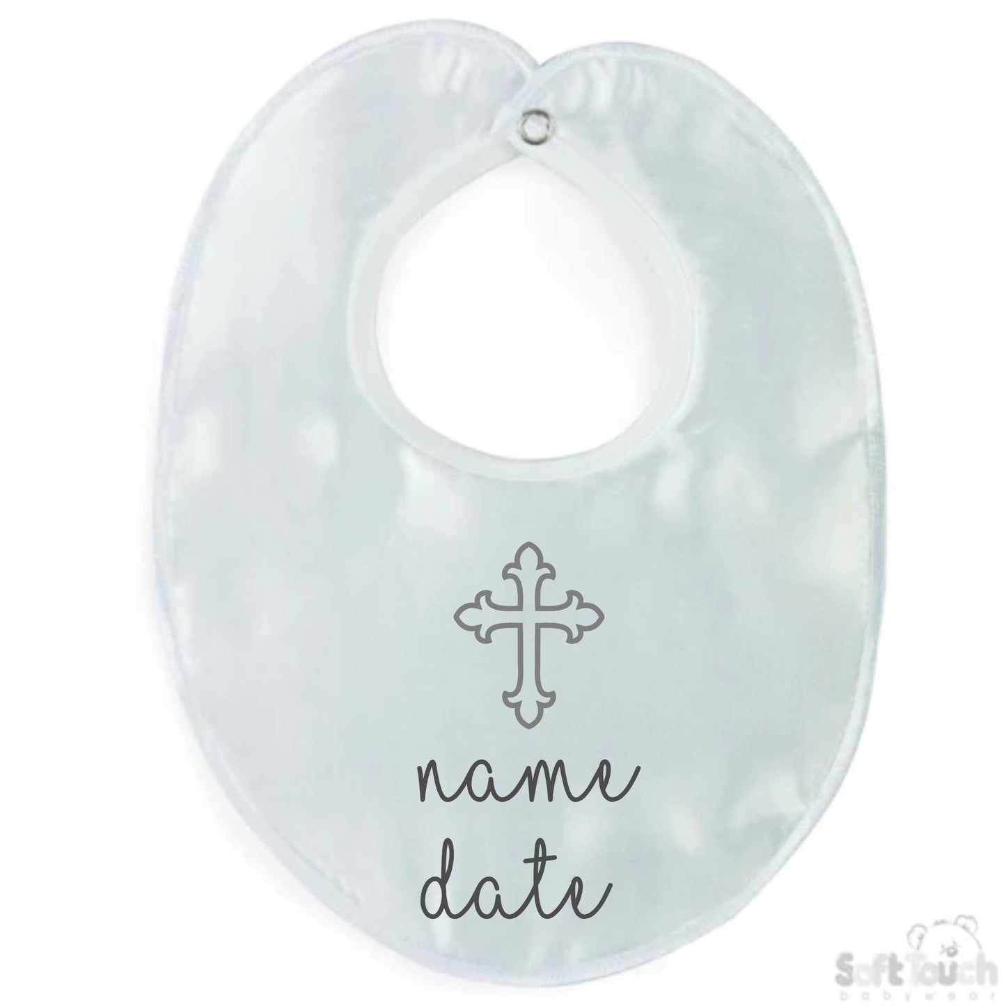 Small White Satin Bib