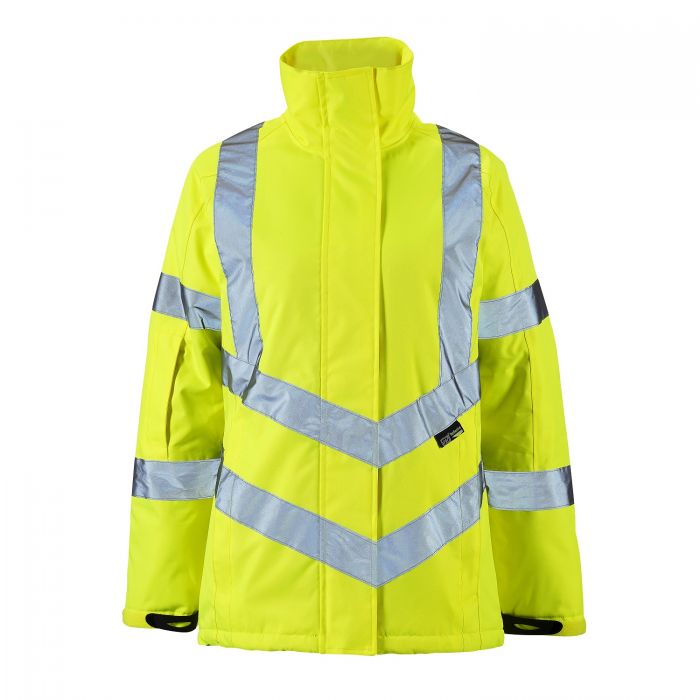 Ladies Hi Vis Orange Kamela Padded Jacket