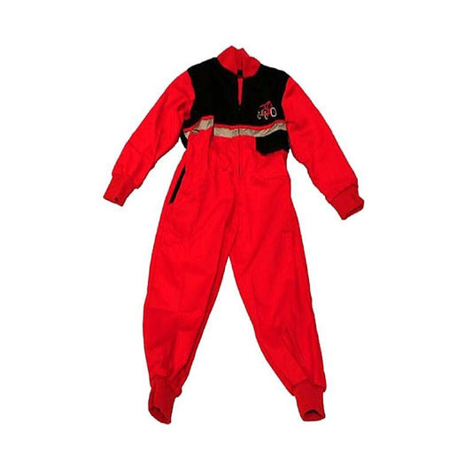 Kids Hi-Vis Tractor Coverall Red/Black