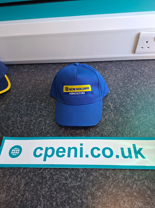 New Holland royal blue base ball hat