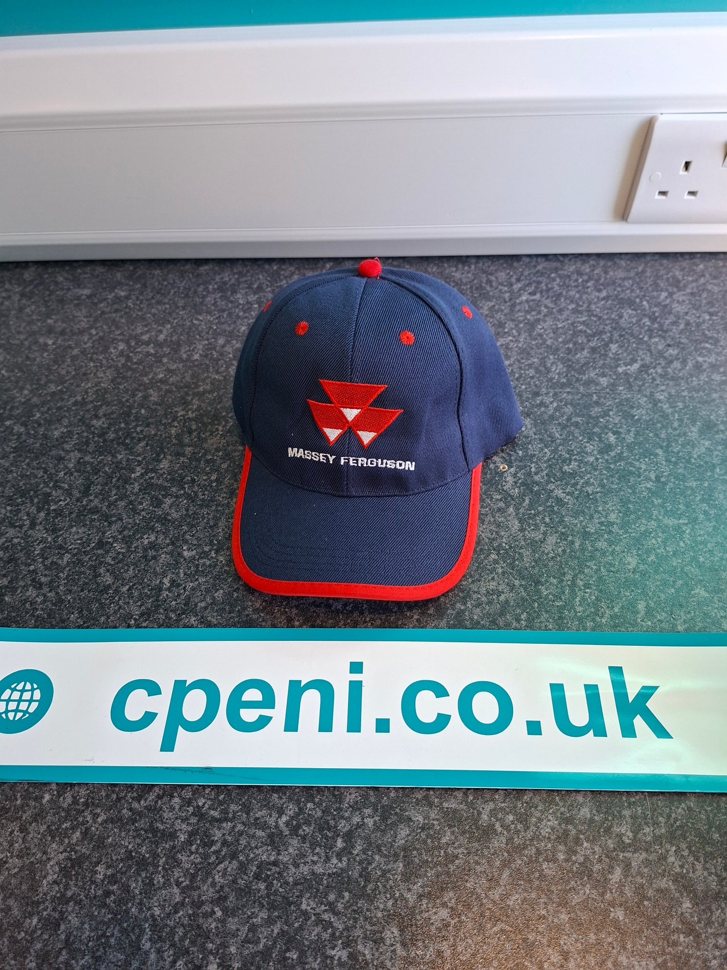 Navy & Red Massey Ferguson base ball hat