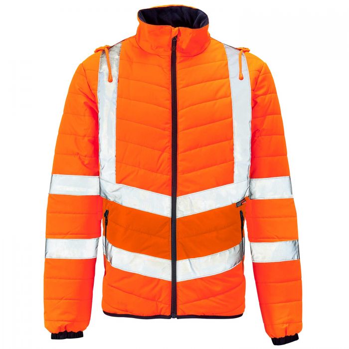 Supertouch Hi Vis Orange Puffer Jacket