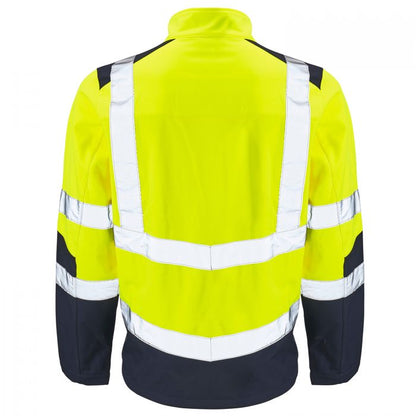 Supertouch Hi Vis 2 Tone Yellow Softshell Jacket