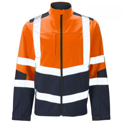 Supertouch Hi Vis 2 Tone Yellow Softshell Jacket