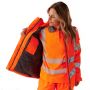 Ladies Hi Vis Orange Kamela Padded Jacket