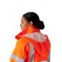 Ladies Hi Vis Orange Sophia Lightweight Jacket